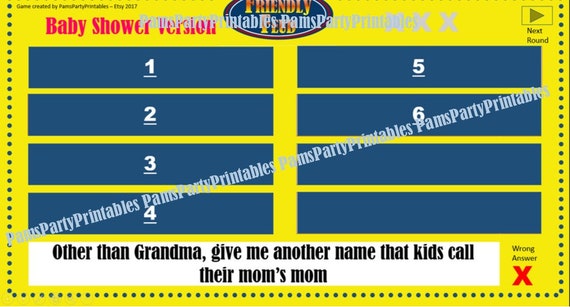 baby shower family feud powerpoint free