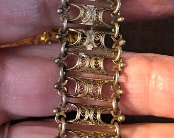 Antique 800 silver filigree Bracelet