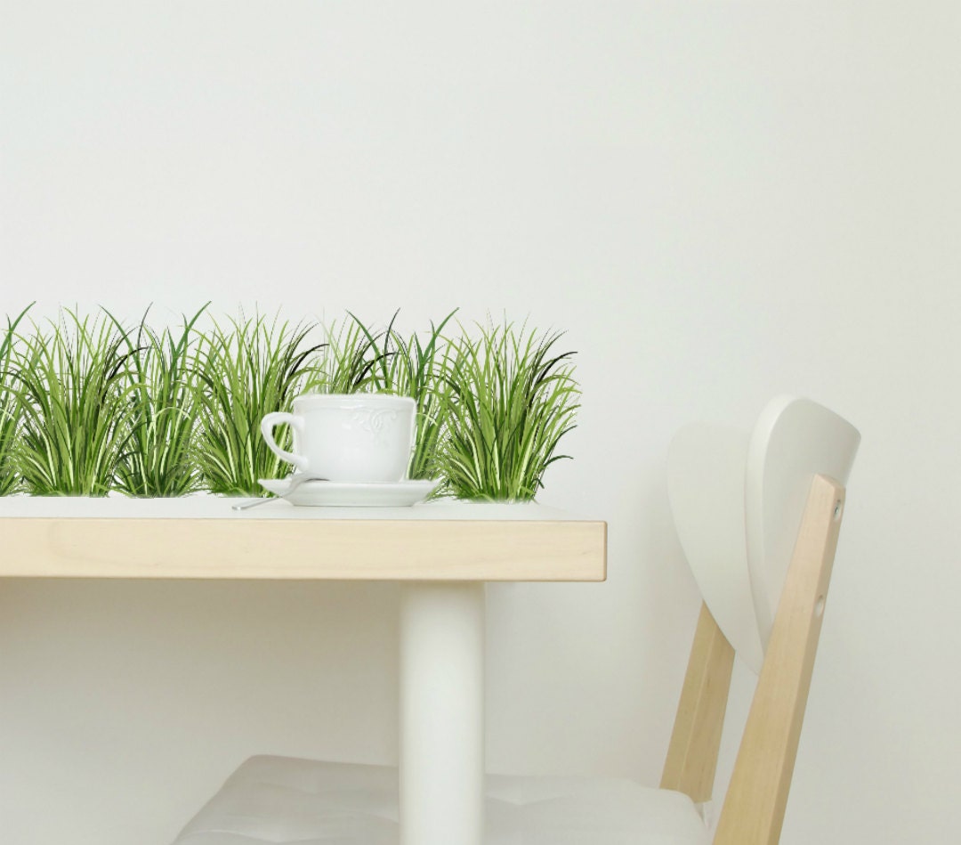 Watercolor Grass Wall Decals Grass Decal Border Grass Wall