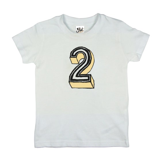 t shirt with number 2