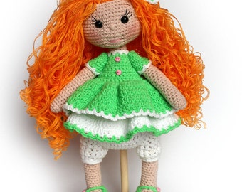 PATTERN Lacy crochet doll pattern