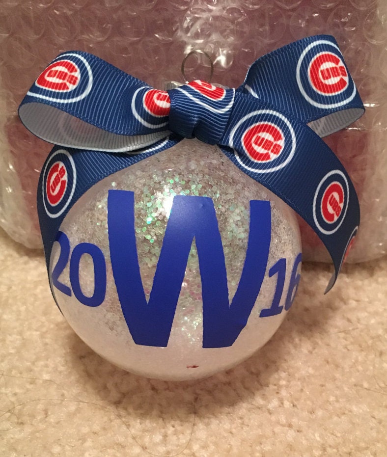 2016 world series baseball christmas ornament