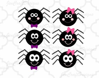 Spider SVG, DXF, EPS, Png Halloween, cut files for use with Silhouette Studio and Cricut Design Space. Monogram svg, bucket Vinyl cutting