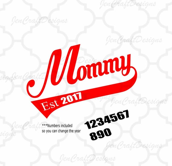 Download Mommy Established Mothers Day SVG Est. Shirt Gift SVG