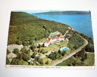 Digby Pines Vacation Resort Nova Scotia Postcard 1972 / Vintage Digby Postcard / Resort Postcard