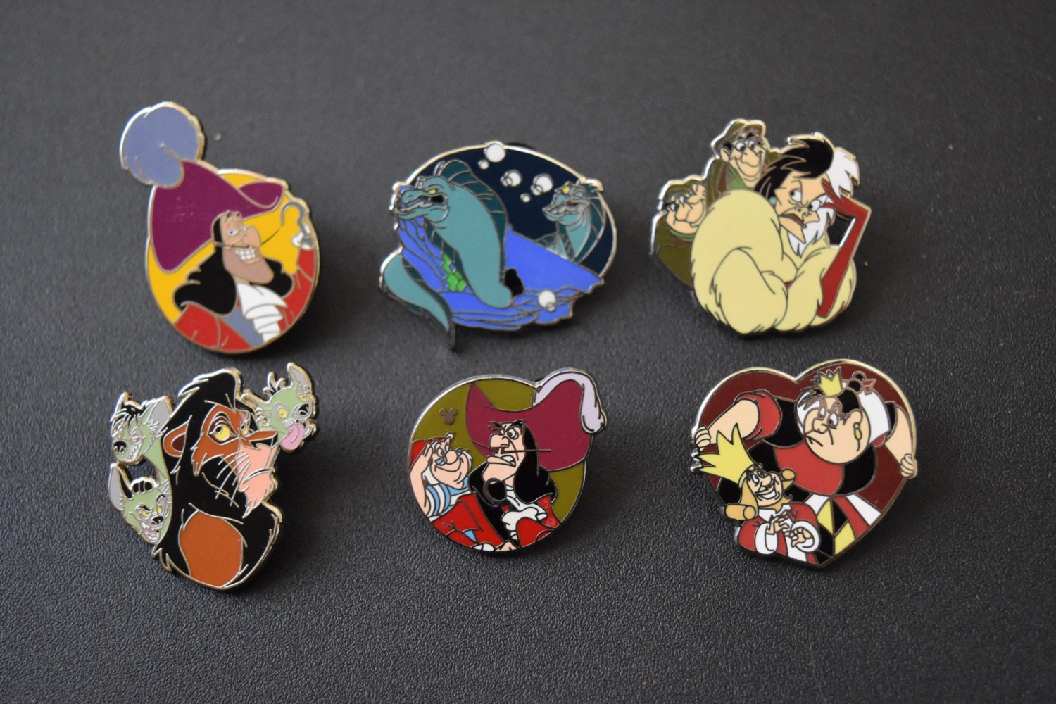 Disney Villain Pin Set 6 Pins