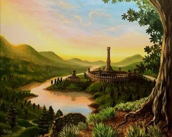 Oil Painting Commission - The Elder Scrolls - Hand Made - Wall Art - Decor - by Michal Wozny