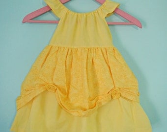 Belle dress - Beauty and the Beast - princess dress - Belle costume - cotton play dress