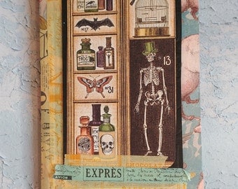 Tall Steampunk, Haunted, Halloween Notebook/Journal