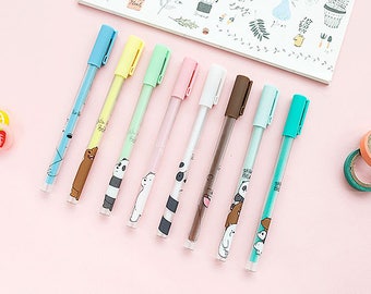 We Bear Pens, Kawaii Stationary, Animal Friends, Black Gel, School Supplies, Writing Tools