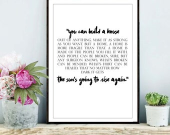 Greys anatomy print, Meredith Grey quote, greys anatomy poster, greys anatomy wall art download, Printable Art, Greys anatomy print