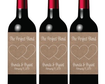 Rustic Wine Bottle Labels Wedding Wine Bottle Labels Custom