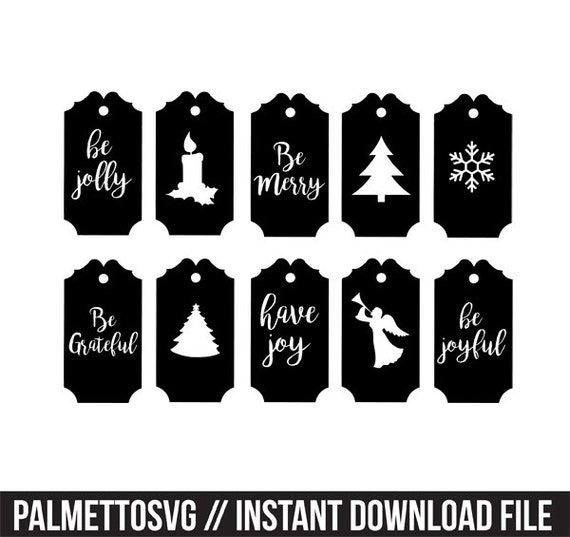 Download christmas gift tags labels svg dxf jpeg png file stencil