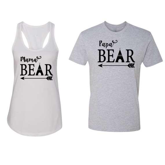 mama and papa bear shirt