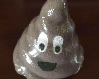 Poop emoji bath bomb... chocolate scented shea butter bath bomb. 4.5 ounces