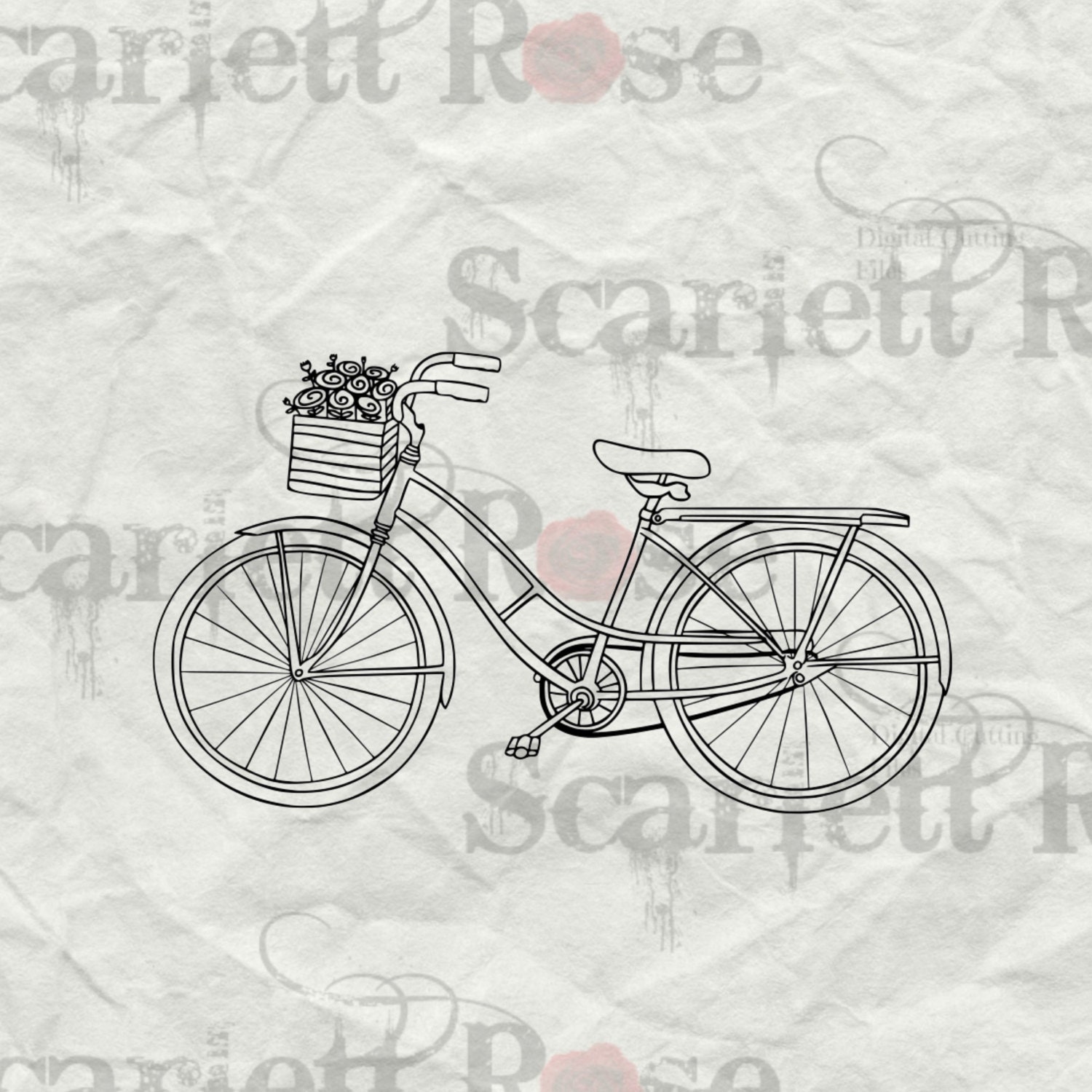 Vintage Bike SVG cutting file clipart in svg jpeg eps and