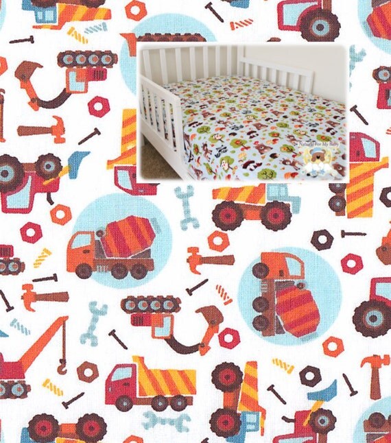 Cotton Cars Fitted Crib Sheet Transport Toddler Nursery Girl