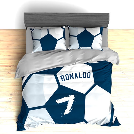 SALE Custom Soccer Bedding duvet or comforter by 