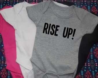 RISE UP, Hamilton Shirt for baby toddler or YOUTH, Broadway, Hamilton, Funny Baby, baby shower, gift for new mom, gift for dad