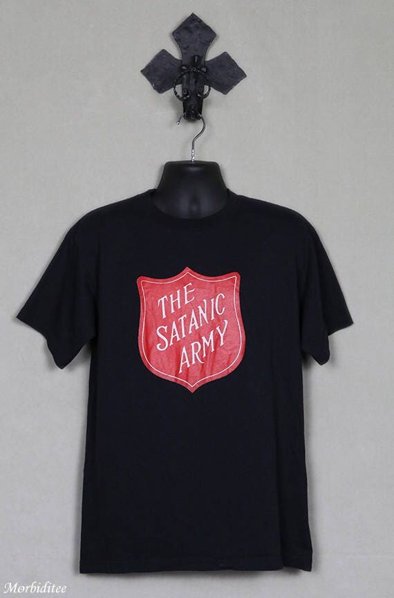 the satanic army t shirt