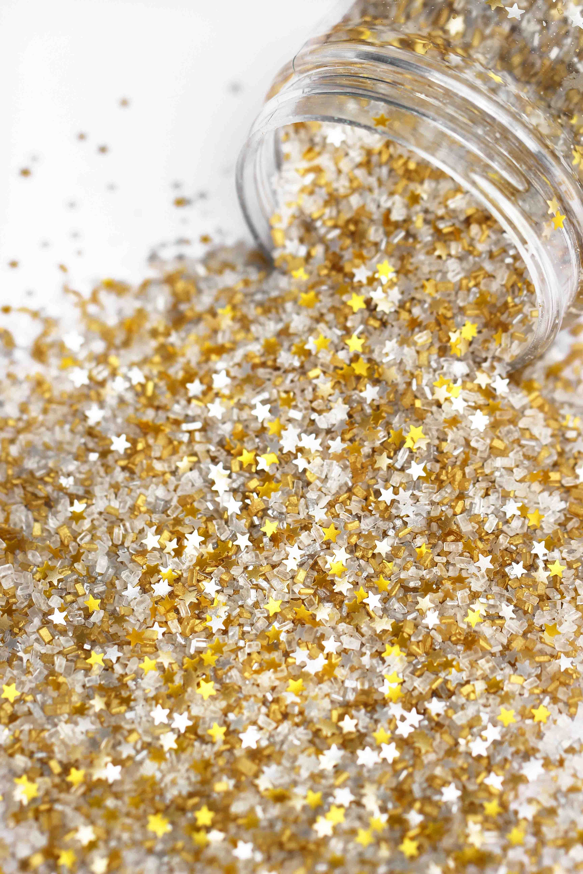 Filthy Rich Fancy Glitter Sugar Crystals Edible Glitter Gold