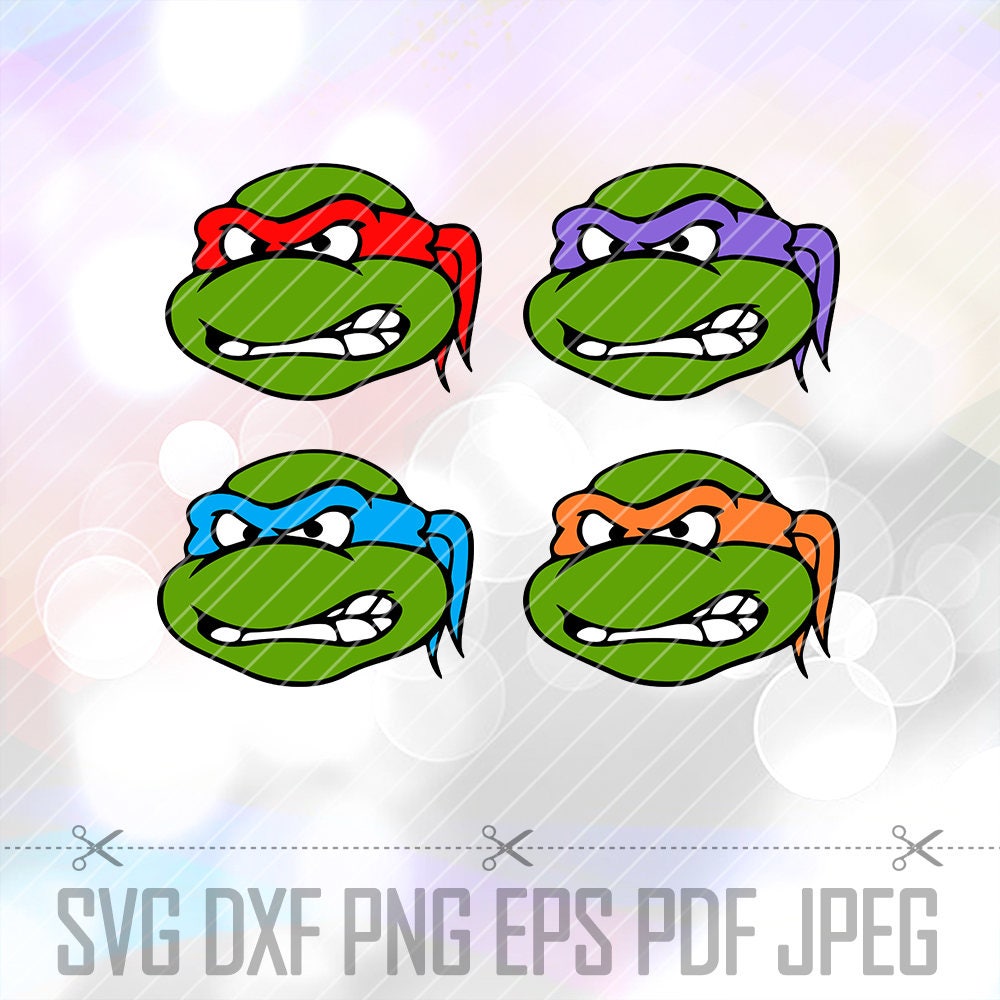 Teenage Mutant Ninja Turtles SVG DXF Png Eps Vector Cut Files Cricut ...