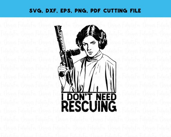 Download Princess Leia Star wars SVG DXF EPS Pdf Png for cutting