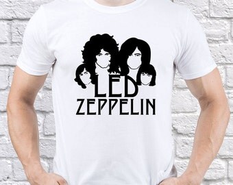 Led Zeppelin shirt/ Members/ Jimmy Page/ Robert Plant/ Mens tshirt/ Men shirt/ John Bonham/ John Paul Jones/ Led Zepelin Fan/ Gift/ (LZ04)