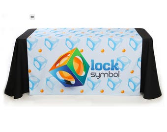 Custom Table Runner, full color print (Using your Text and logo) Free Online Design