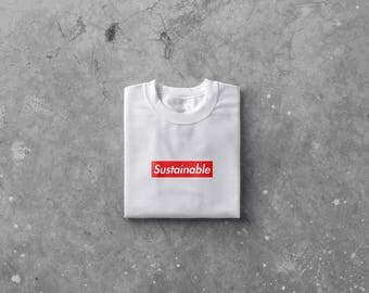 Sustainable Supreme Box Logo Tee
