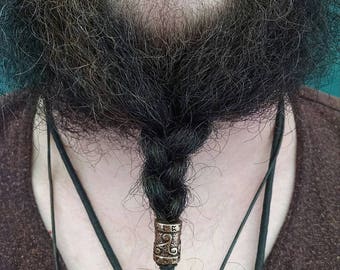 Rune Spiral Hair Bead - Silver, Copper or Gold FREE USA SHIPPING!