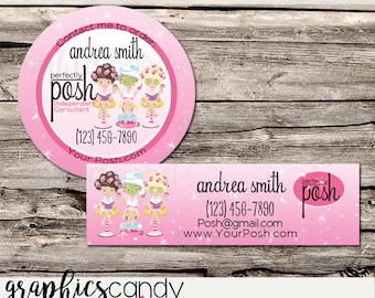 Perfectly Posh Pamper Independent Consultant Sticker Round or Rectangular - Multi Level Marketing - MLM - Product Label - Catalog Sticker