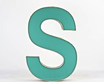 Metal Letters Vintage, Large Metal Letters, Metal Wall Letters, Metal Letter Decor, Metal Letter S, Old Metal Letters, Wall Letters, Letter