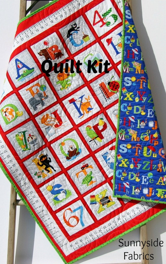 Quilt Kit Fun with ABCs Panel Quick Easy Fun Beginner