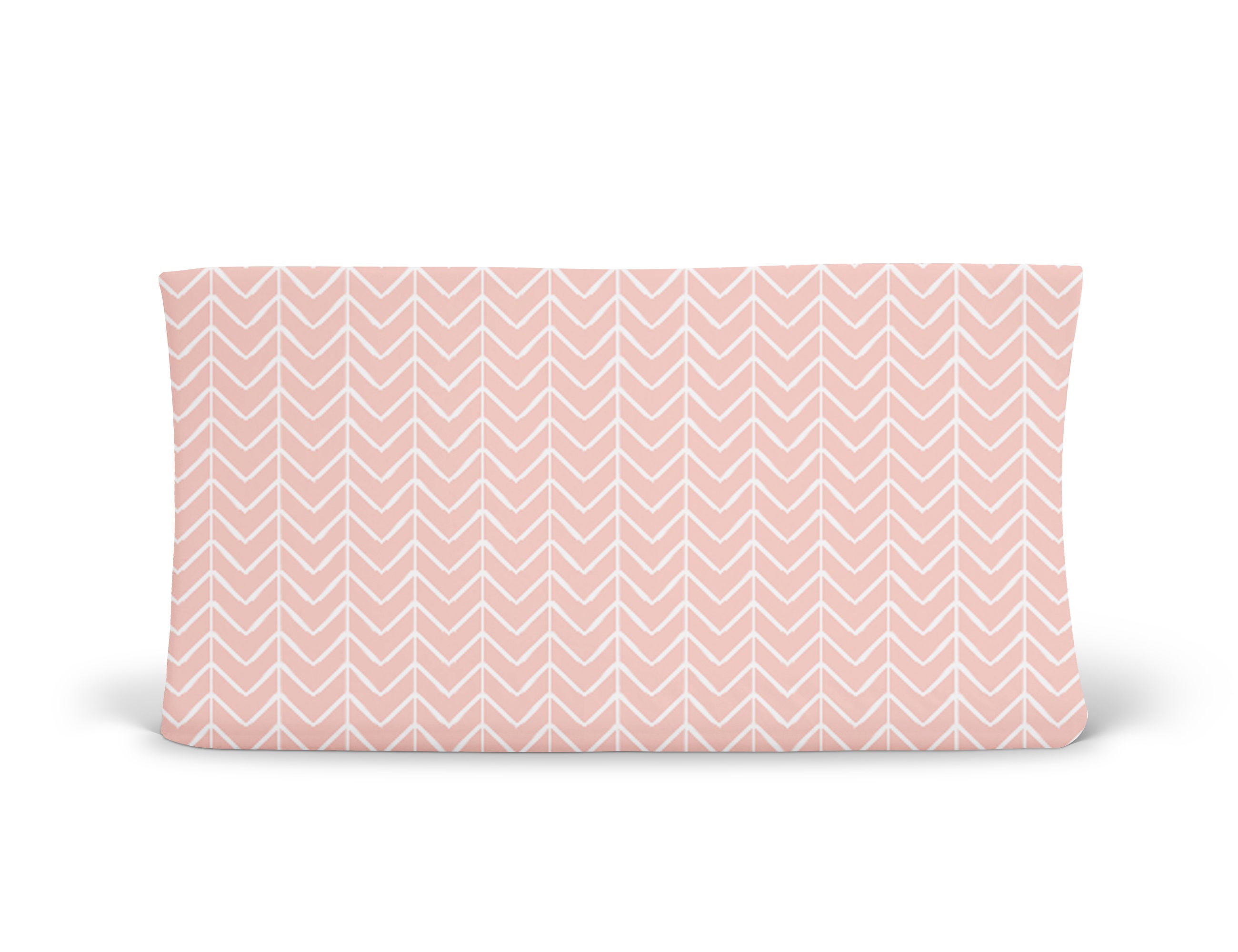 Changing Pad Cover Blush Chevron Blush Changing Pad Pink