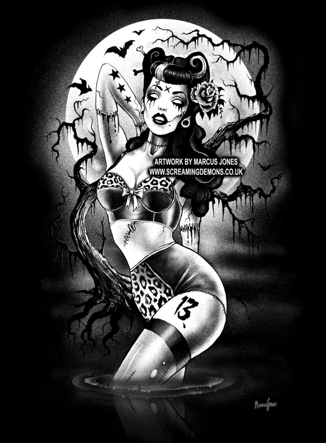 Gothic Zombierockabillyswamppinup Gothabilly Dark Art