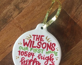 Our First Home Ornament