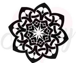 Mandala SVG, PNG, and STUDIO3 Cut Files for Silhouette Cameo/Portrait and Cricut Explore DIY Craft Cutters
