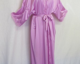 Kimono Robe Miss Elaine Nightgown Peignoir Set Orchid Nightgown Robe Set