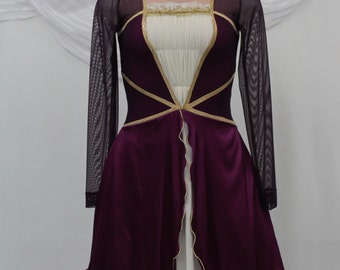 thumbnail image 2 of Ice Skating Dress – RIPPLE Black/White Metallic + Lycra, Skater Style, Dance Designs 2 of 5
