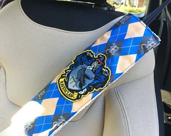 Harry Potter Ravenclaw Handmade Seat Belt Cover with Velcro Straps
