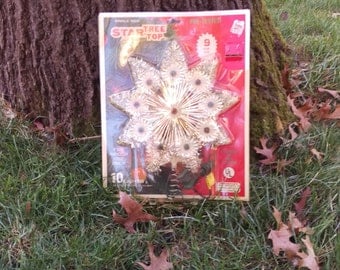 SALE Silver Star Christmas Tree Topper