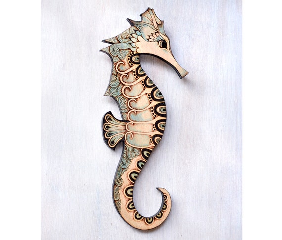 Seahorse Wall Decor seahorse wall hanging pyrography wood burning wood wall Seahorse Wall Decor seahorse wall hanging pyrography wood burning wood wall