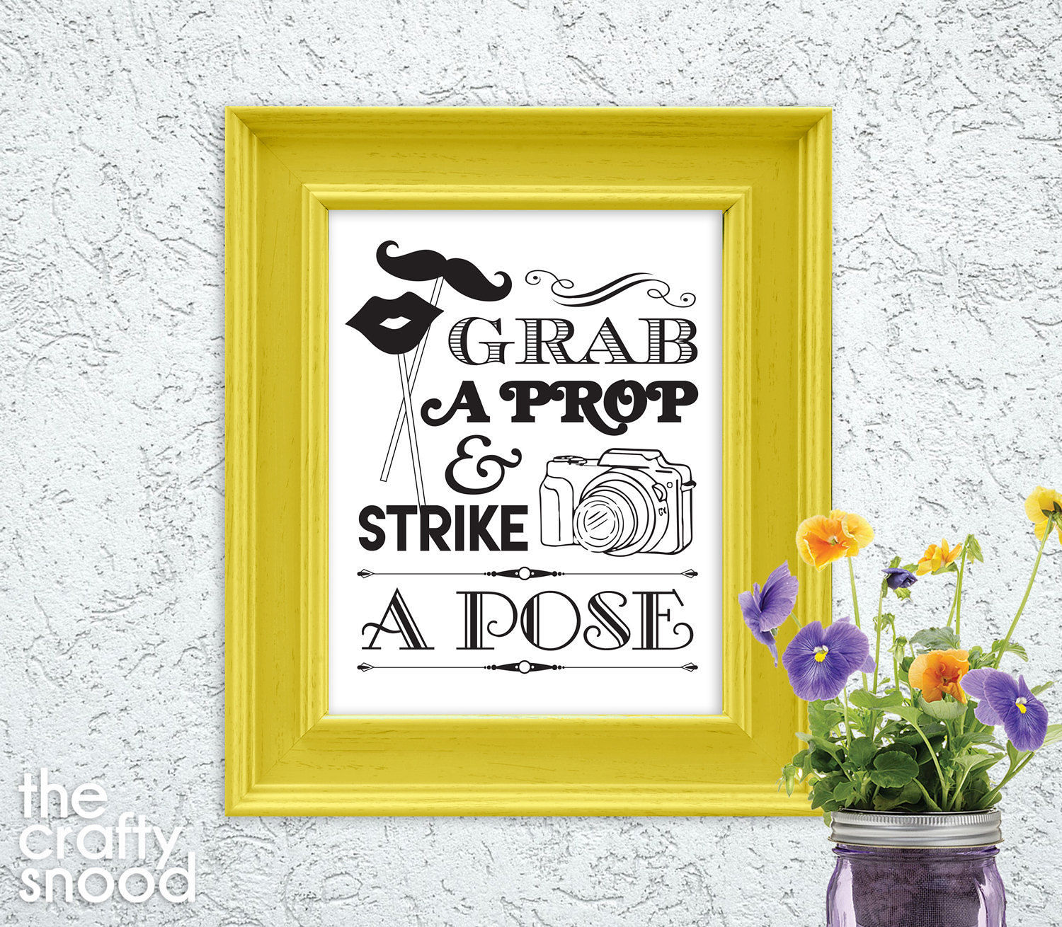 Grab a Prop and Strike a Pose Printable