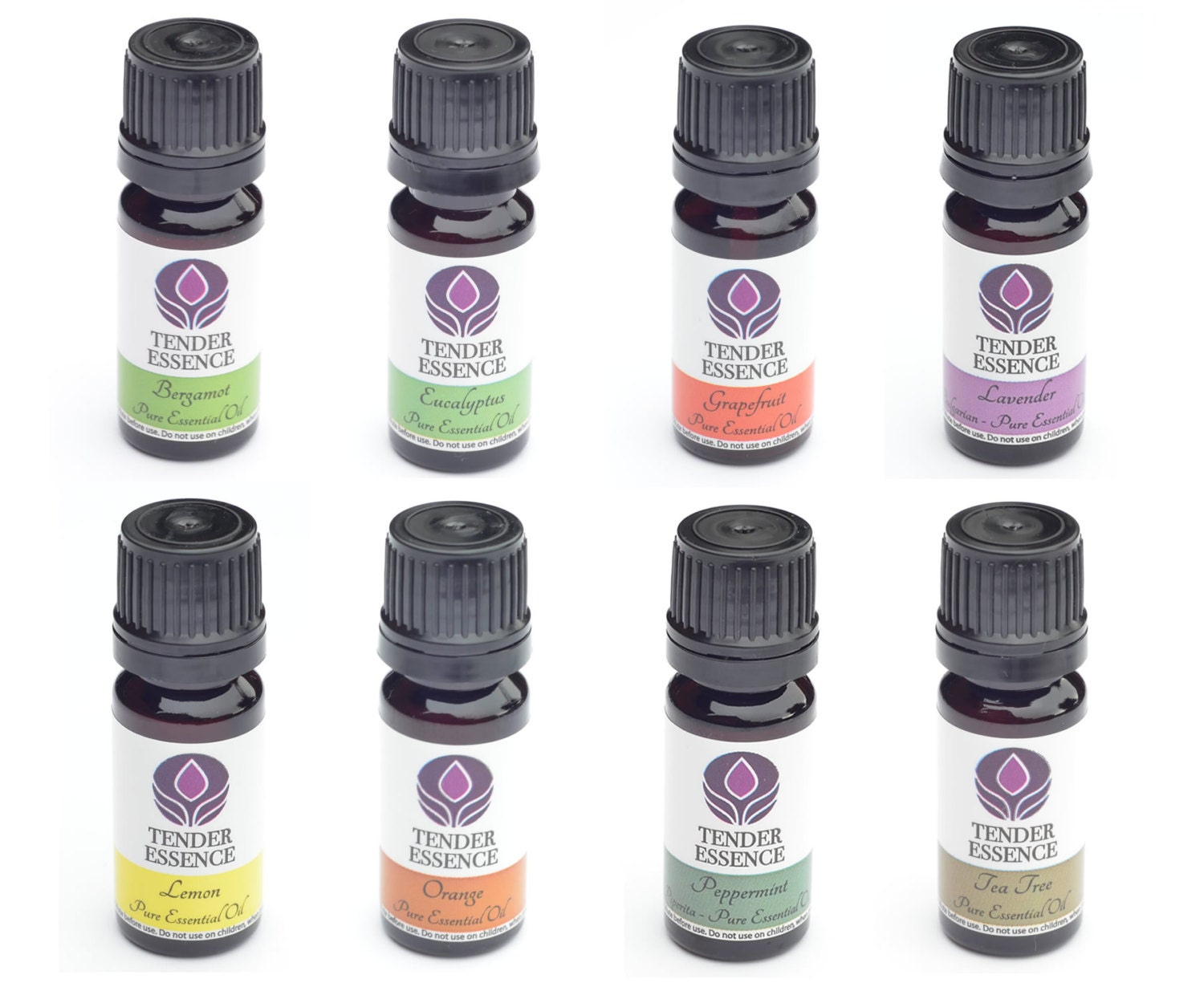 8 x Essential Oils Set. Popular aromatherapy kit. 100% Pure