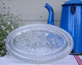 French Butter Dish / Butter Dish / Butter Crock / Butter Keeper / French Butter Keeper / Vintage Butter Dish / Covered Butter Dish /