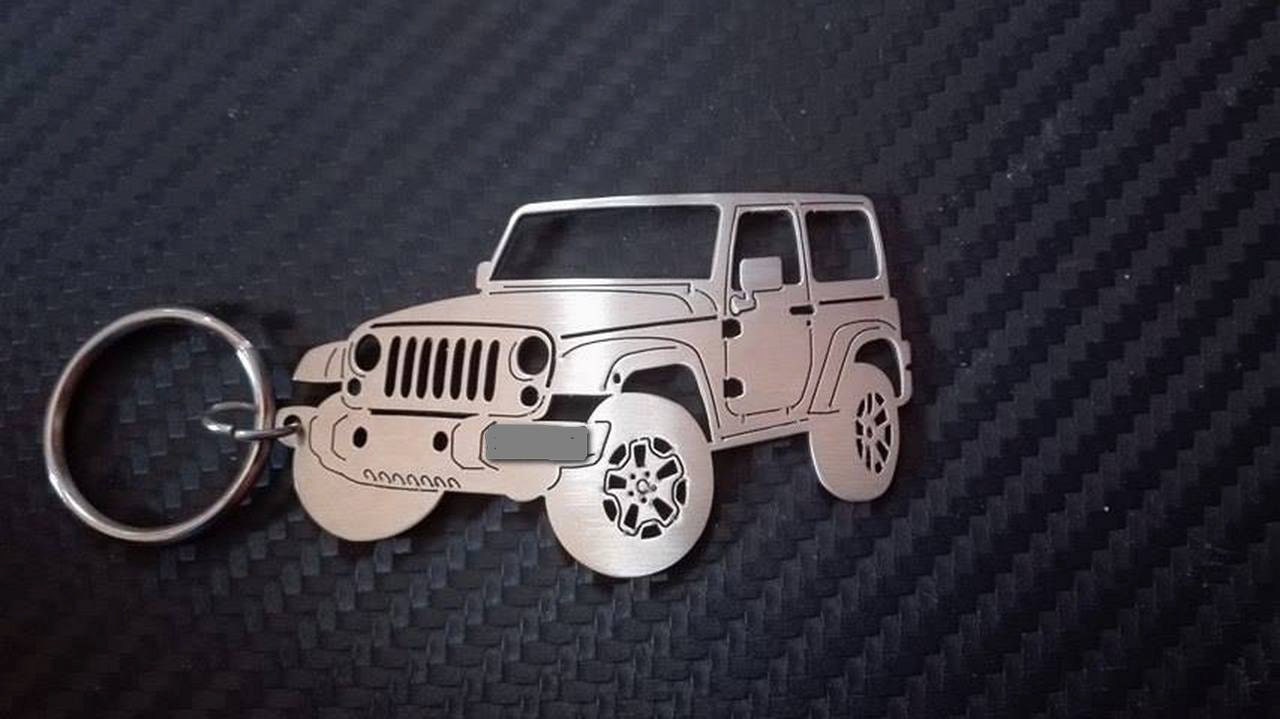 WRANGLER Jeep Keychain Personalized Keychain Car Keychain