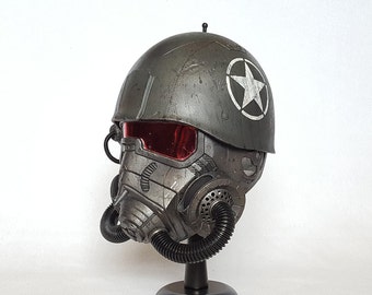 Fallout NCR Elite Riot Gear Helmet - Gas Mask, Post-Apocalyptic, Wastelands Gear - Screen Accurate