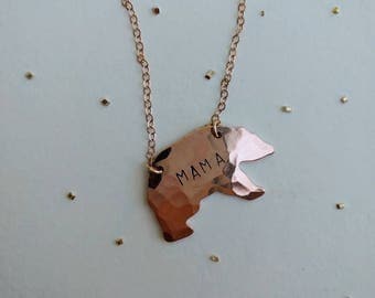 Mama Bear Necklace | Baby Shower Gift | Mama Necklace | Mom Necklace | Mama Bear Jewelry | Mom Jewelry | New Mom Necklace | Gift for Mom