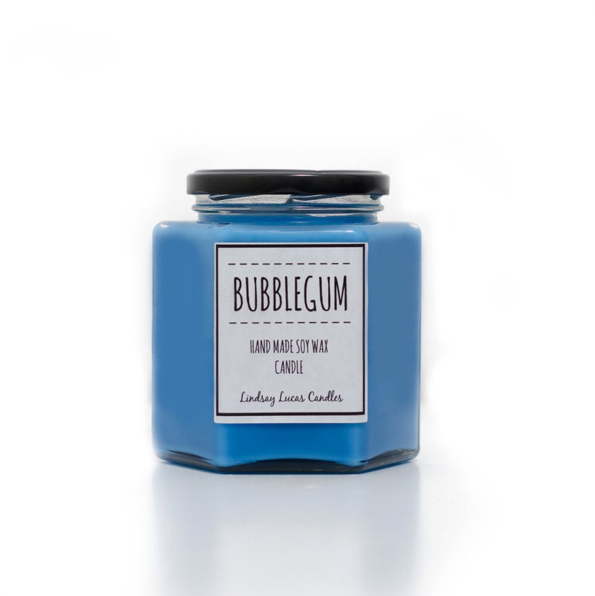 Bubblegum Scented Candle Sweet Scent Strong Scented Candle